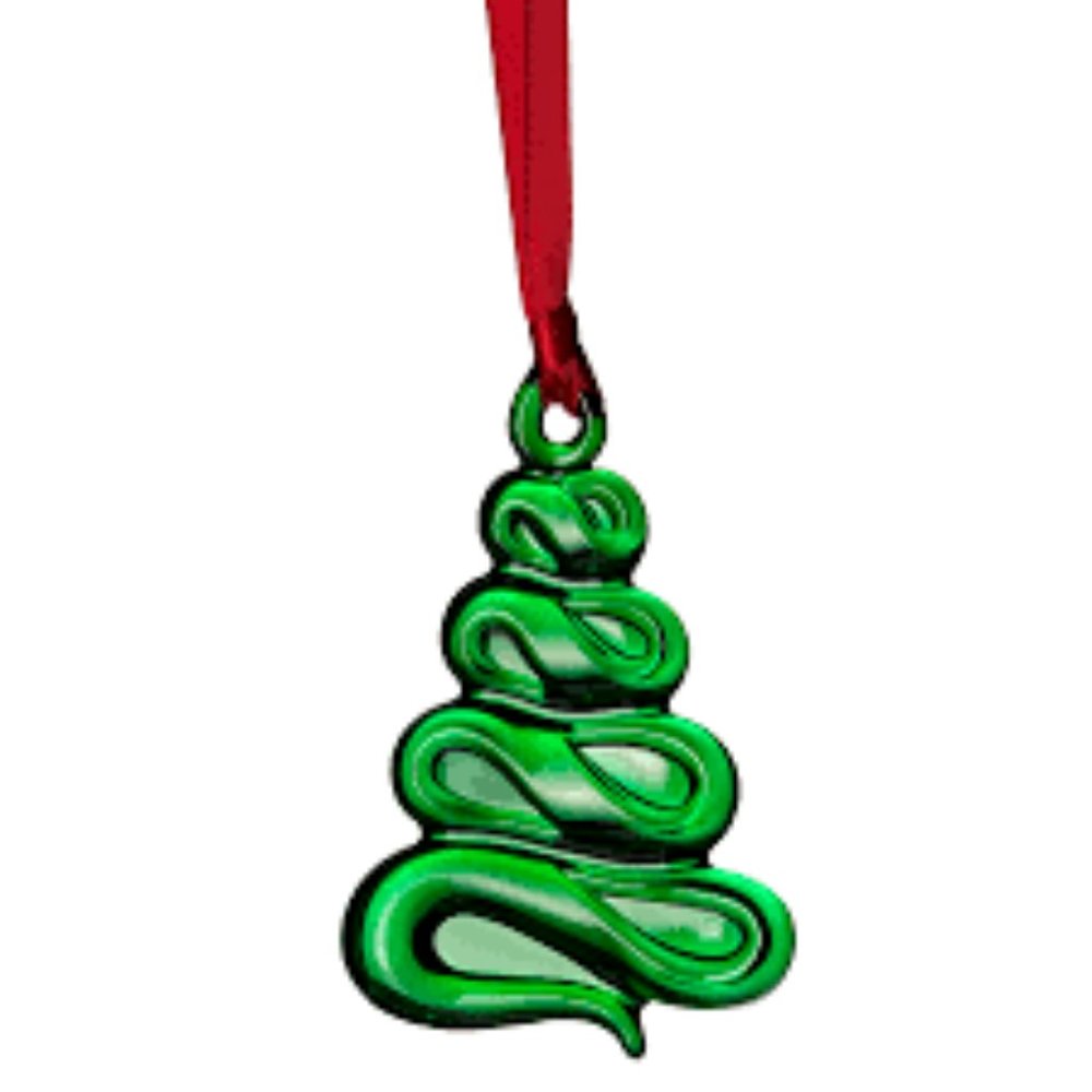 Orrefors Holly Days Christmas Tree Ornament NIB